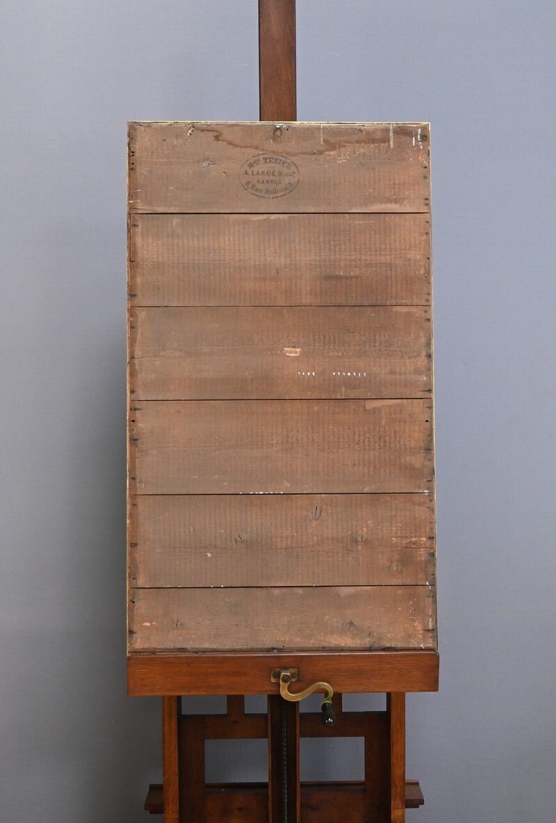 Home Decor Gilded Wood Mirror, Maison Texier, Nantes – Late 19th Century photo