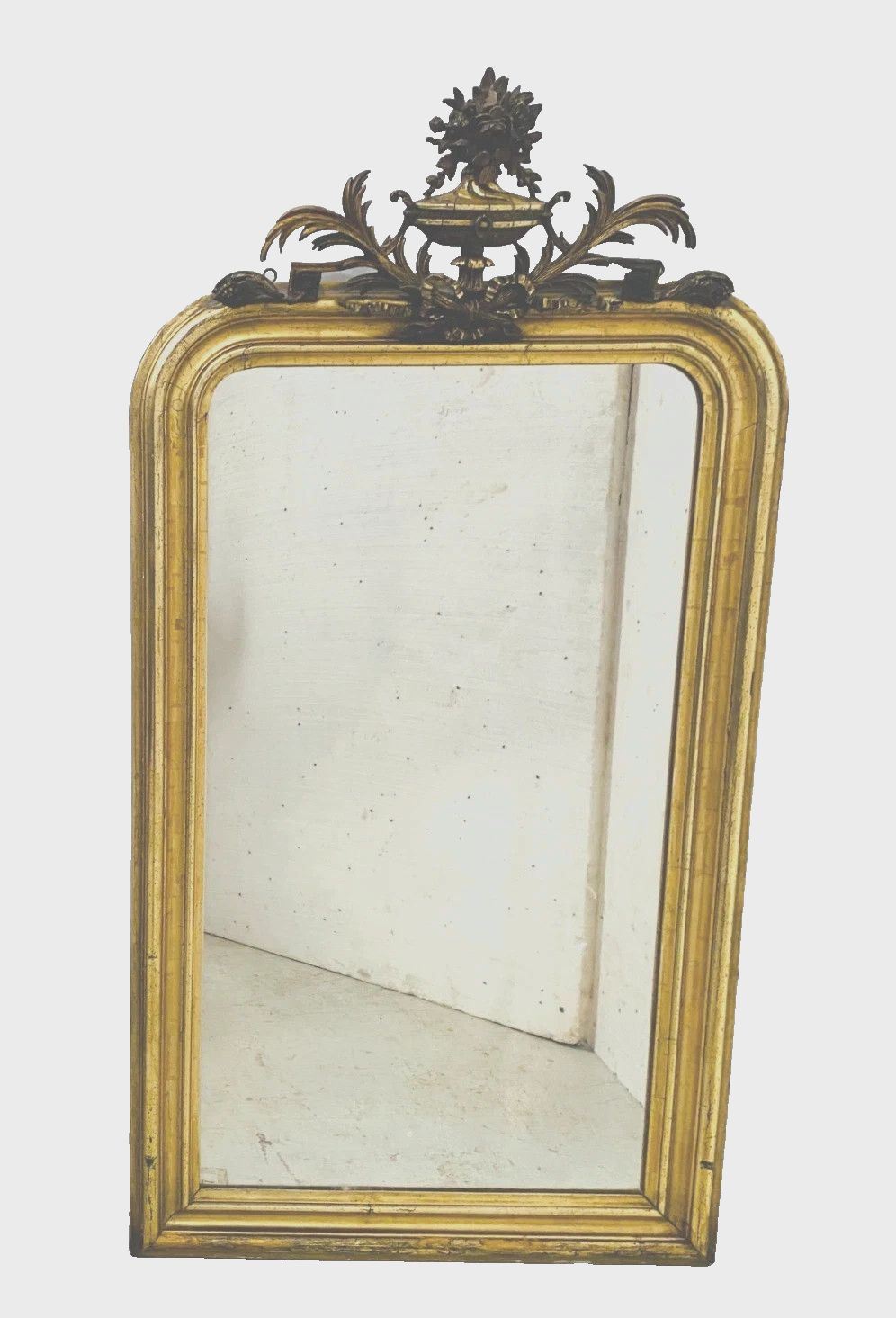 Louis XVI Style Mirror In Wood And Gilded Stucco 19th Century photo buy