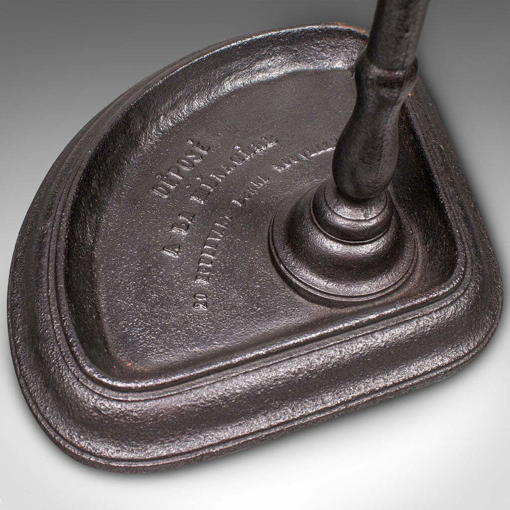 Antique Corner Umbrella Stand, French, Cast Iron, Hallway Drying Rack, Victorian photo vintage