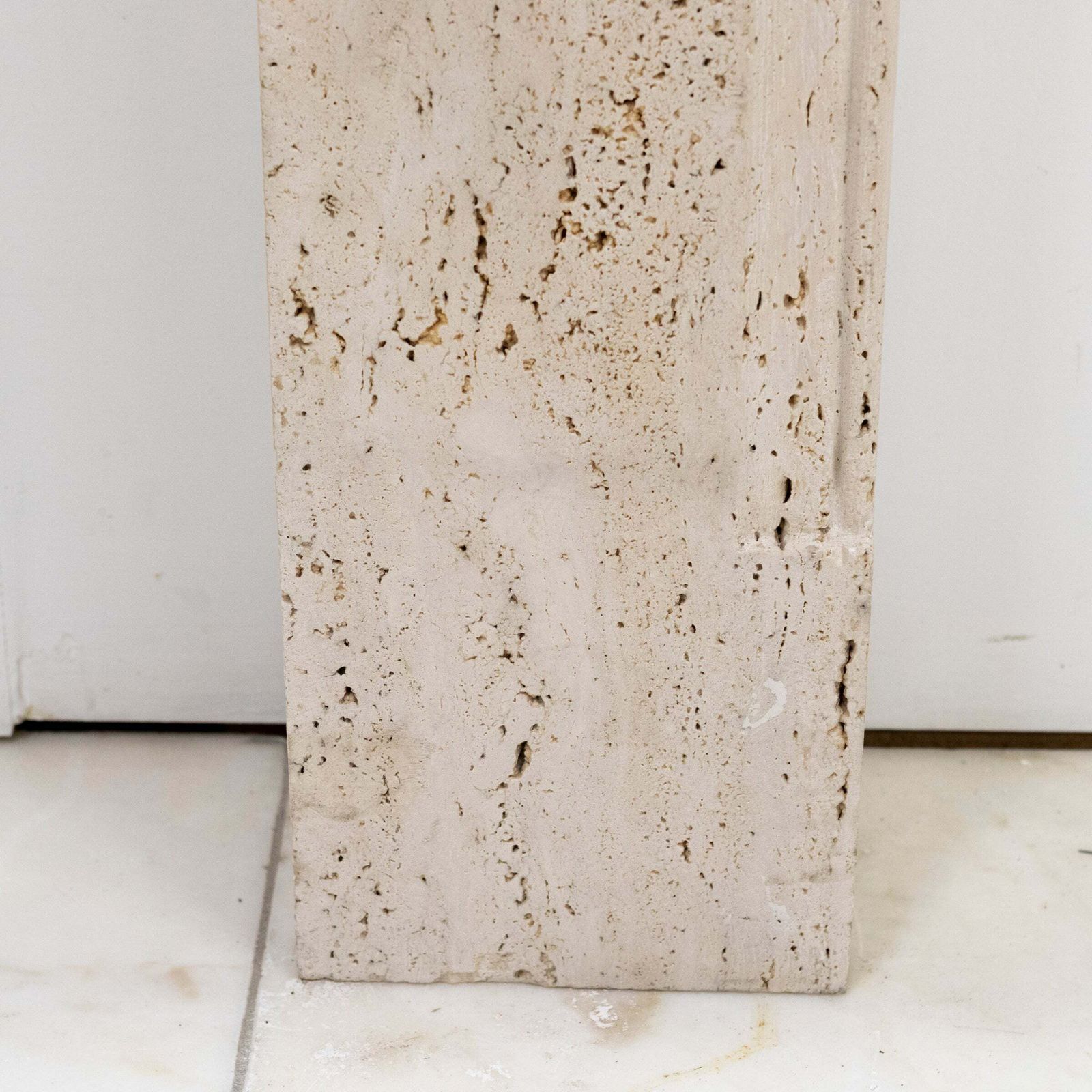 Reclaimed Art Deco Travertine Marble Fireplace Surround photo buy