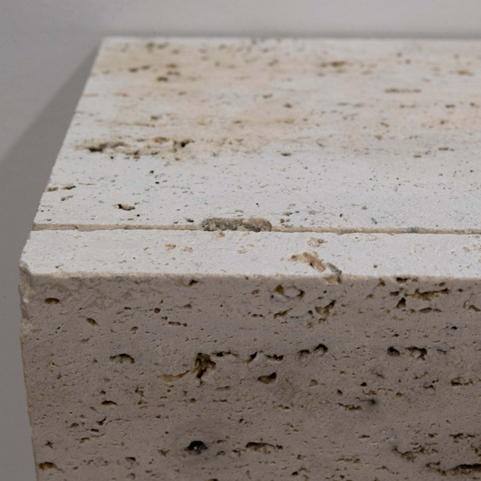 photo vinterior Reclaimed Art Deco Travertine Marble Fireplace Surround