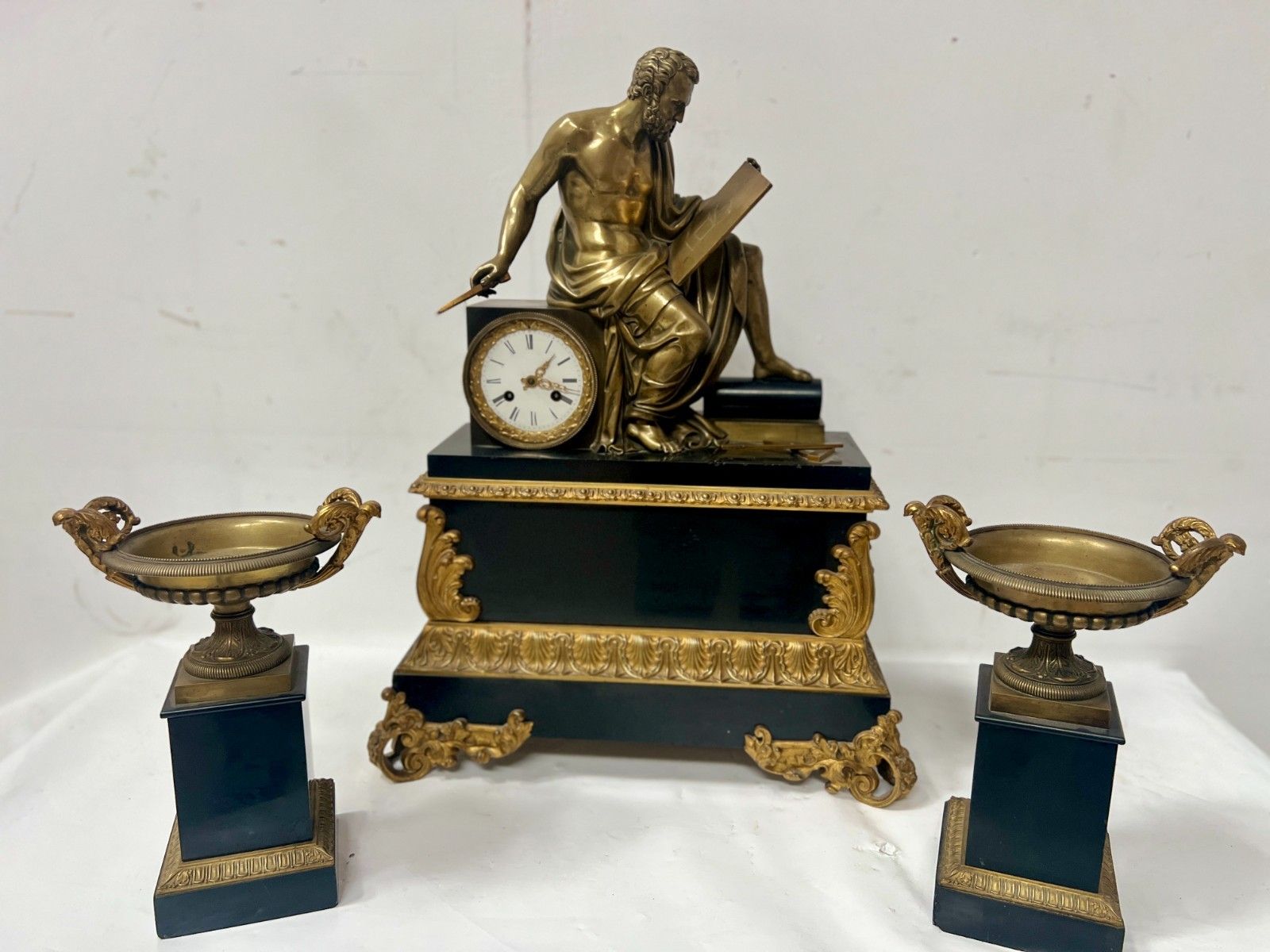 Napoleon III Bronze And Marble Fireplace Trim 19th Century