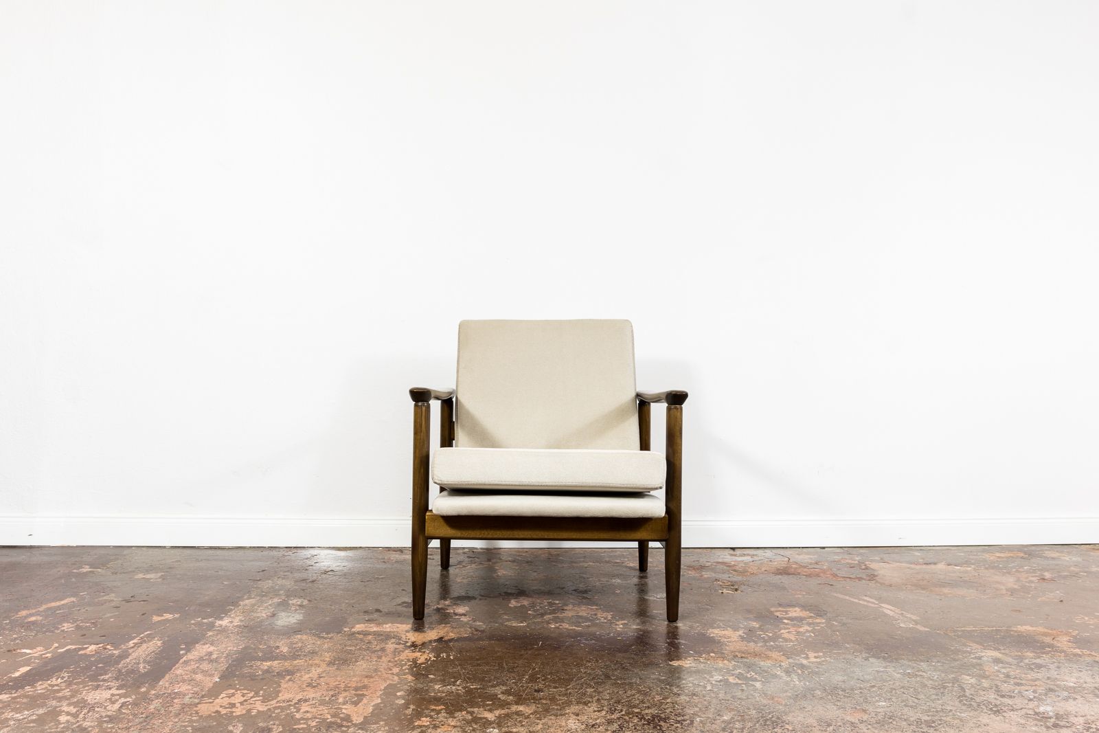 Vintage Club Chair "Gfm 142" Designed By Edmund Homa, Gfm, Poland, 1960’s photo for sale