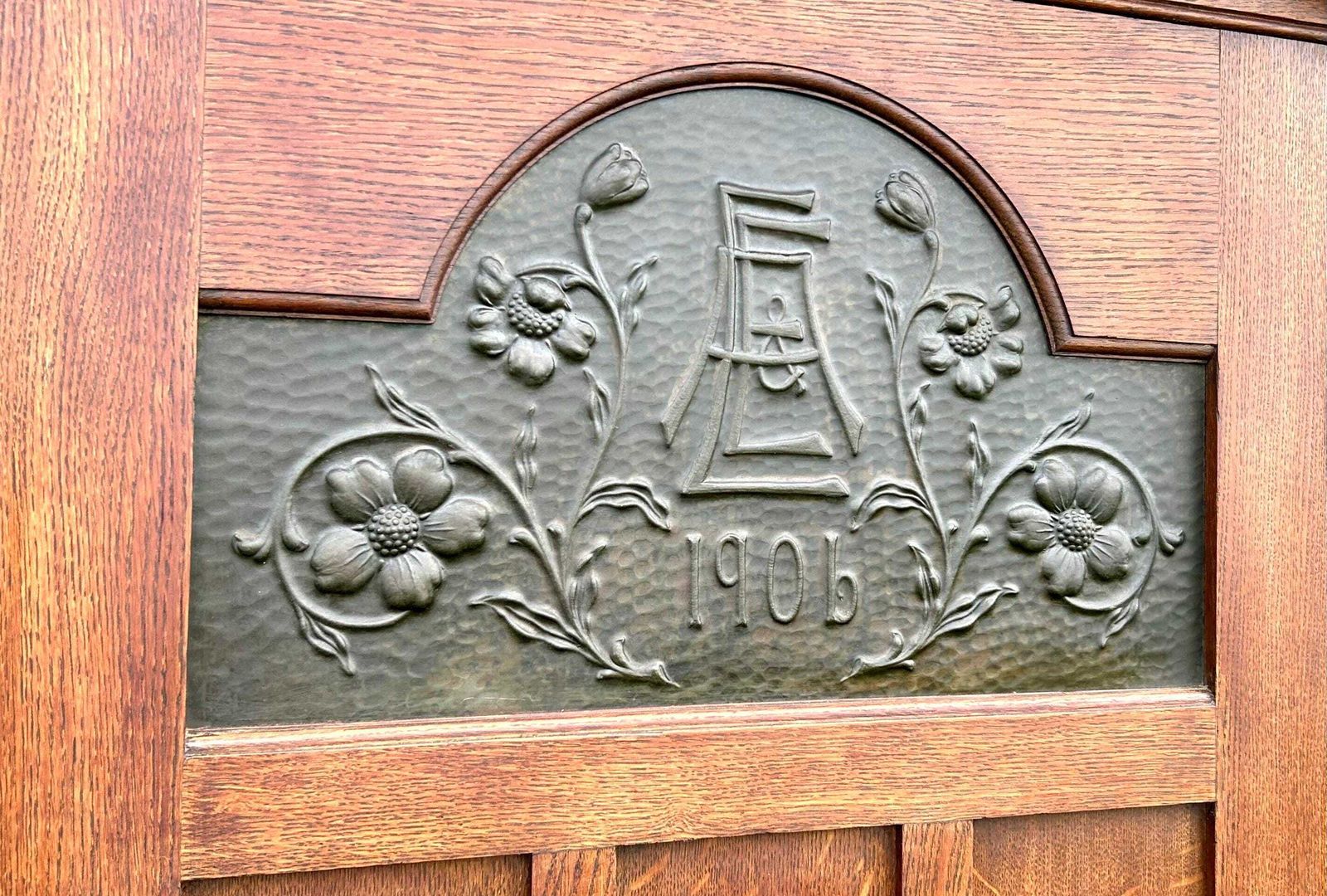 Shapland And Petter Antique Oak Hall Cupboard Wardrobe Cabinet Chest Of Drawer Cupboard Bedroom Victorian Vintage Storage Arts Crafts photo Furniture