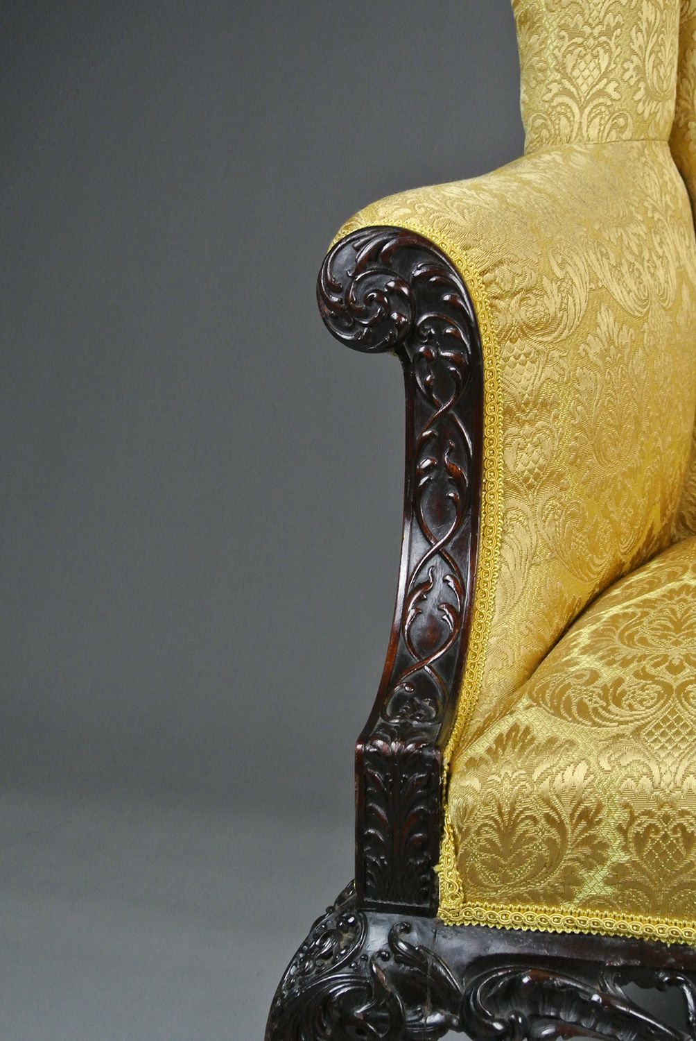 18th Century Wingback Chair In The Irish Manner C. 1765 photo for sale
