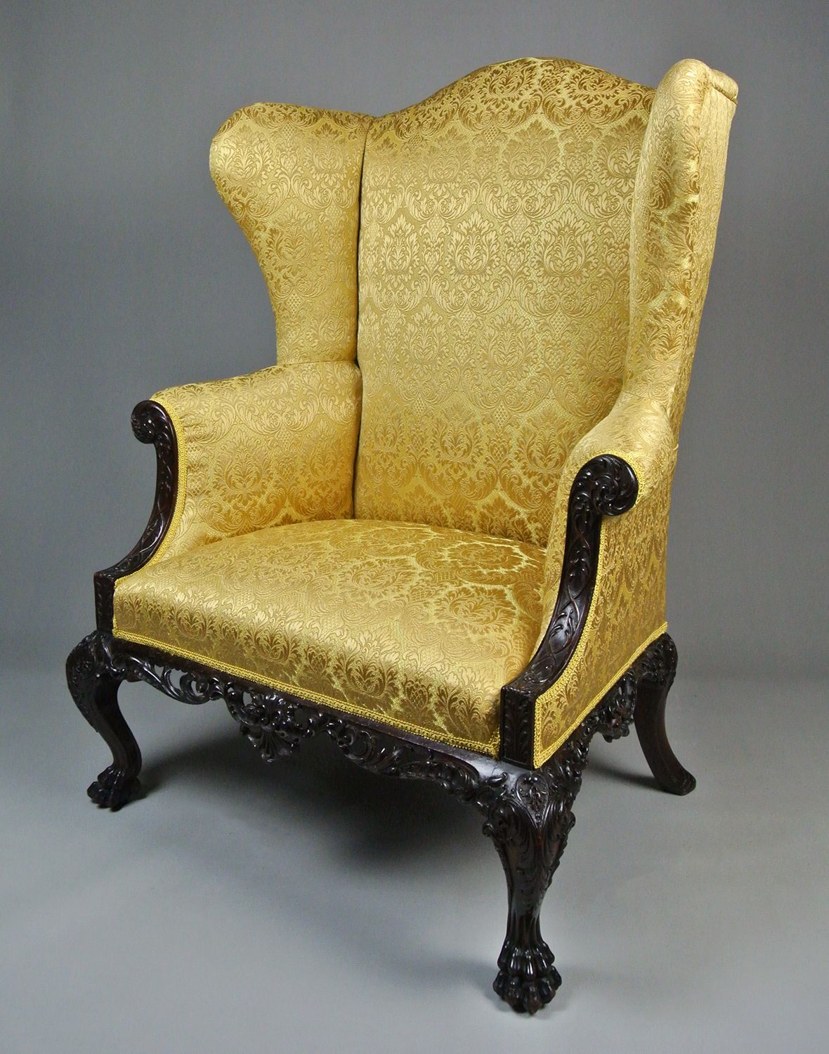 18th Century Wingback Chair In The Irish Manner C. 1765 photo buy