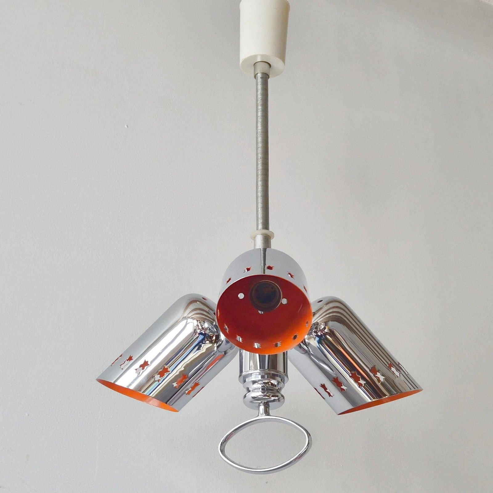 Vintage Monte Et Baisse 1970 Fratelli Giannelli Florence 70s Suspension Chandeliers photo furniture