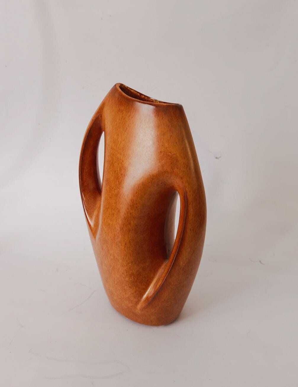 Bertoncello Vintage Space Age Futurist Ceramic Vase Designed By Roberto Rigon From The 1970s photo Home Decor