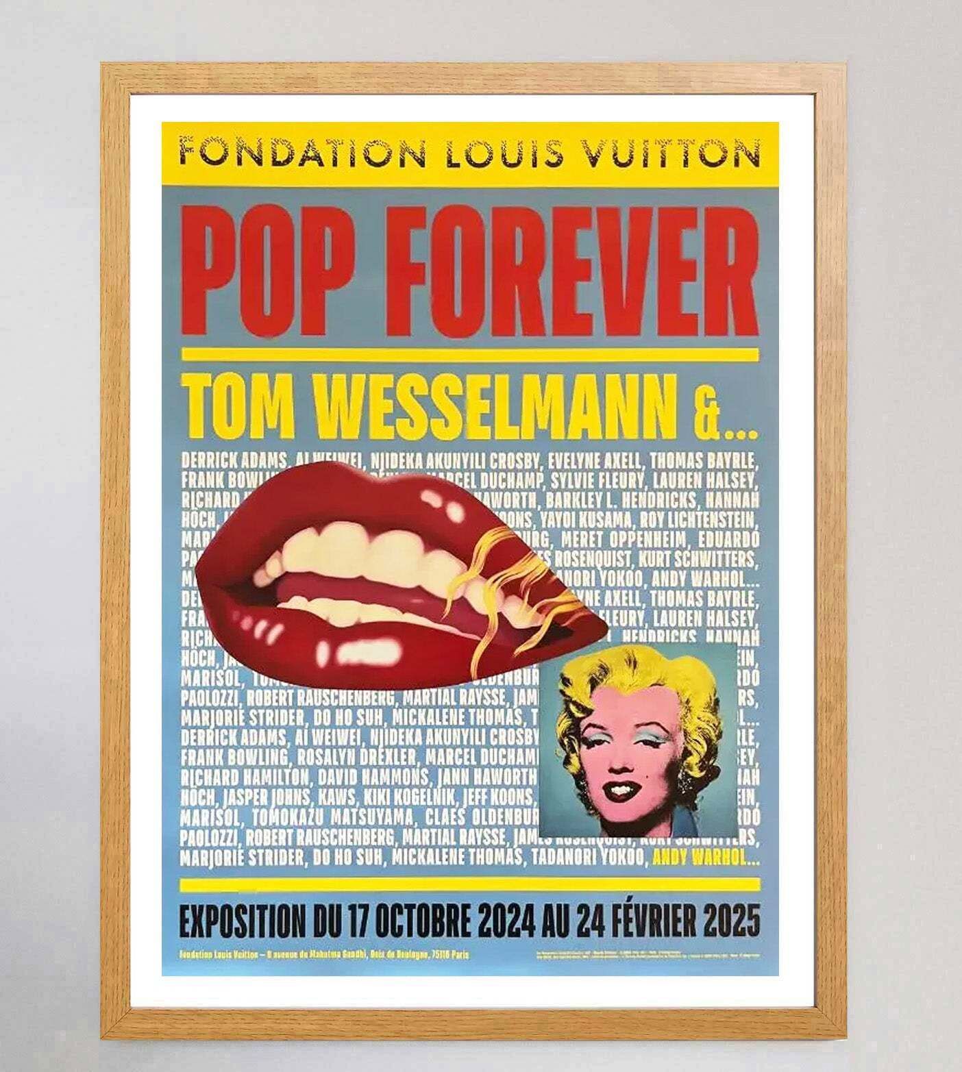 Tom Wesselmann & Andy Warhol   Fondation Louis Vuitton  Original Vintage Poster photo Art