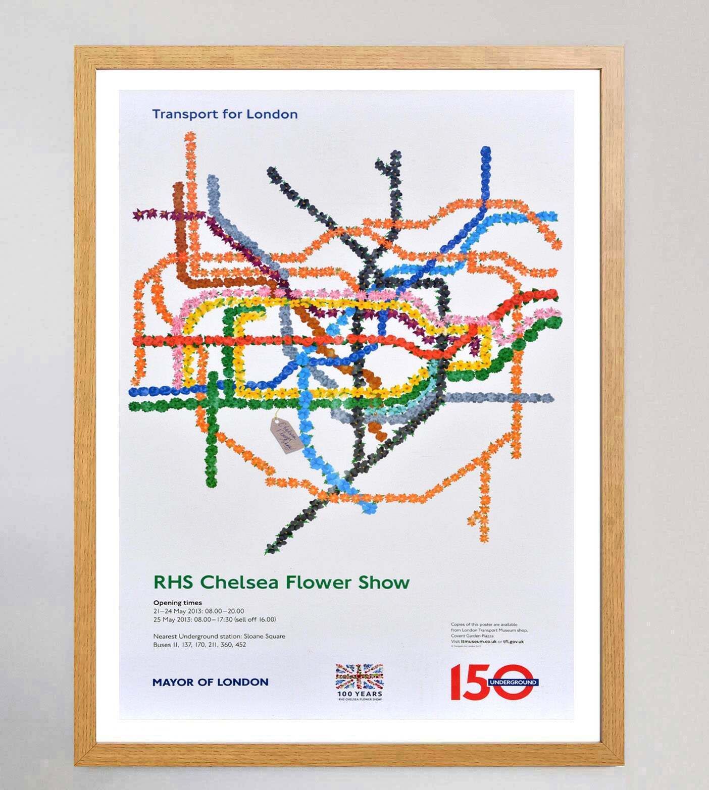 Tfl   Rhs Chelsea Flower Show Original Vintage Poster photo Art