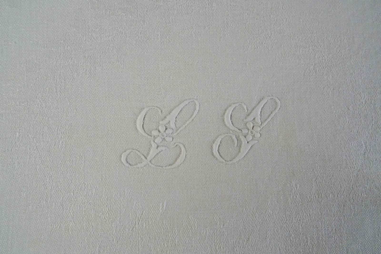 Set Of Eight Antique French Linen Napkins photo Textiles