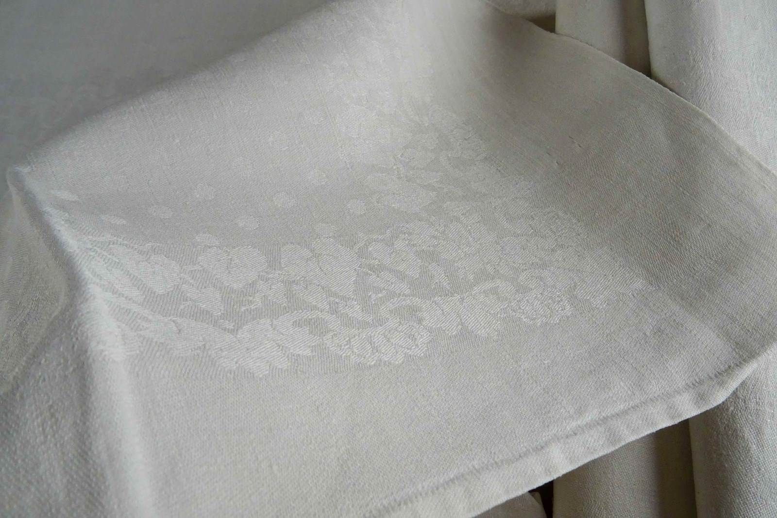 Set Of Eight Antique French Linen Napkins photo buy