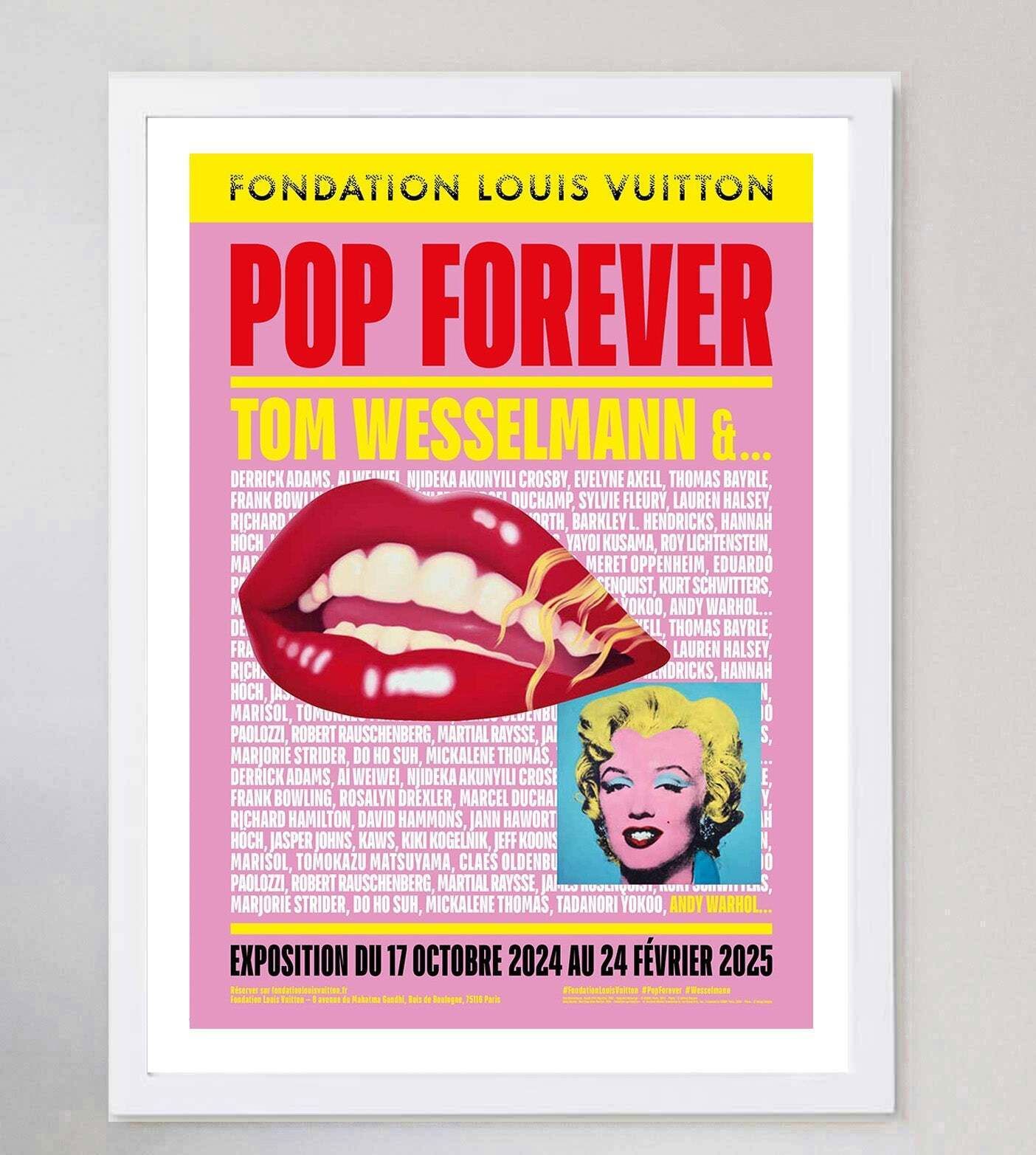 Tom Wesselmann & Andy Warhol   Fondation Louis Vuitton , Original Vintage Poster photo for sale