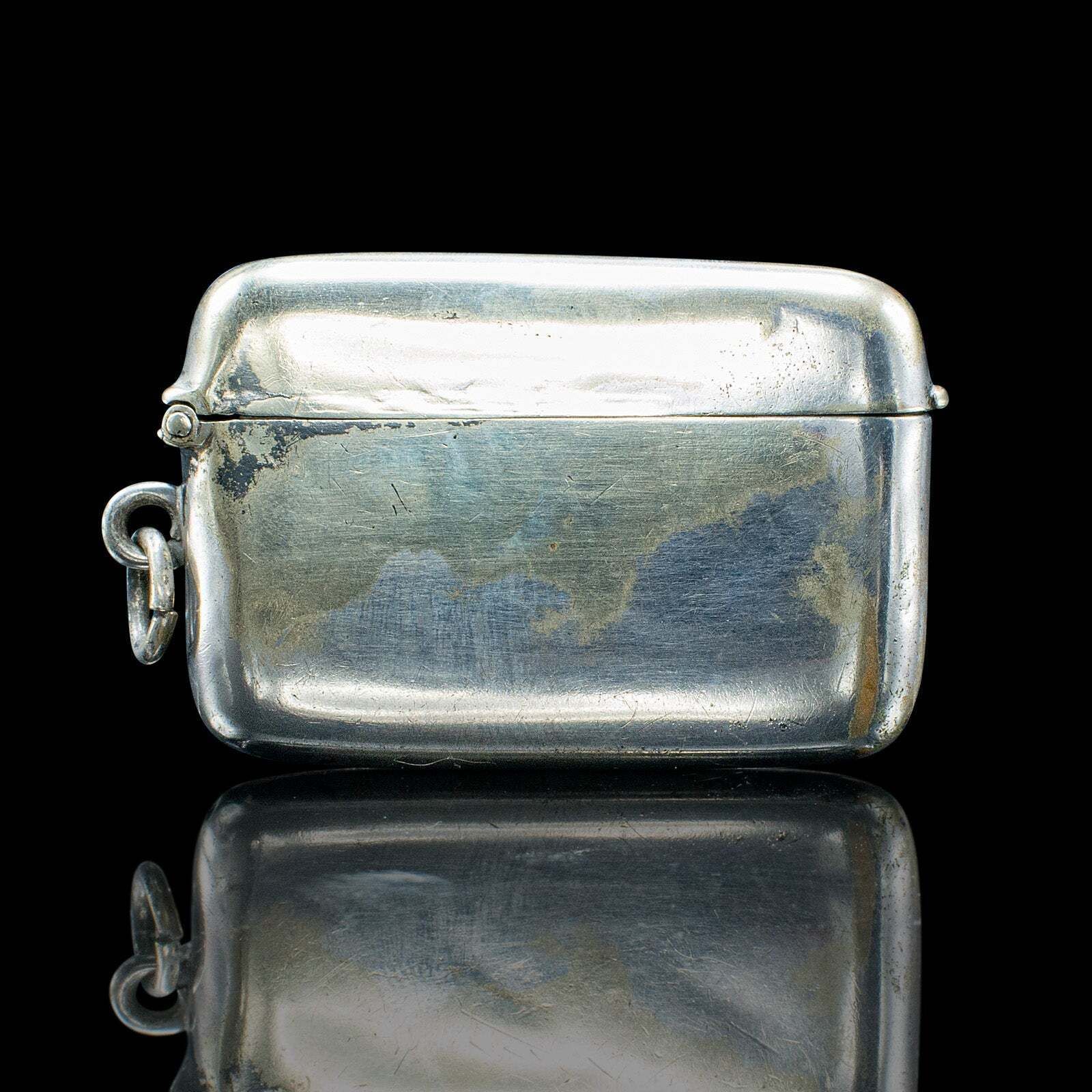 Small Antique Shooting Peg Case, English, Silver Plate, Marker Box, Victorian photo for sale