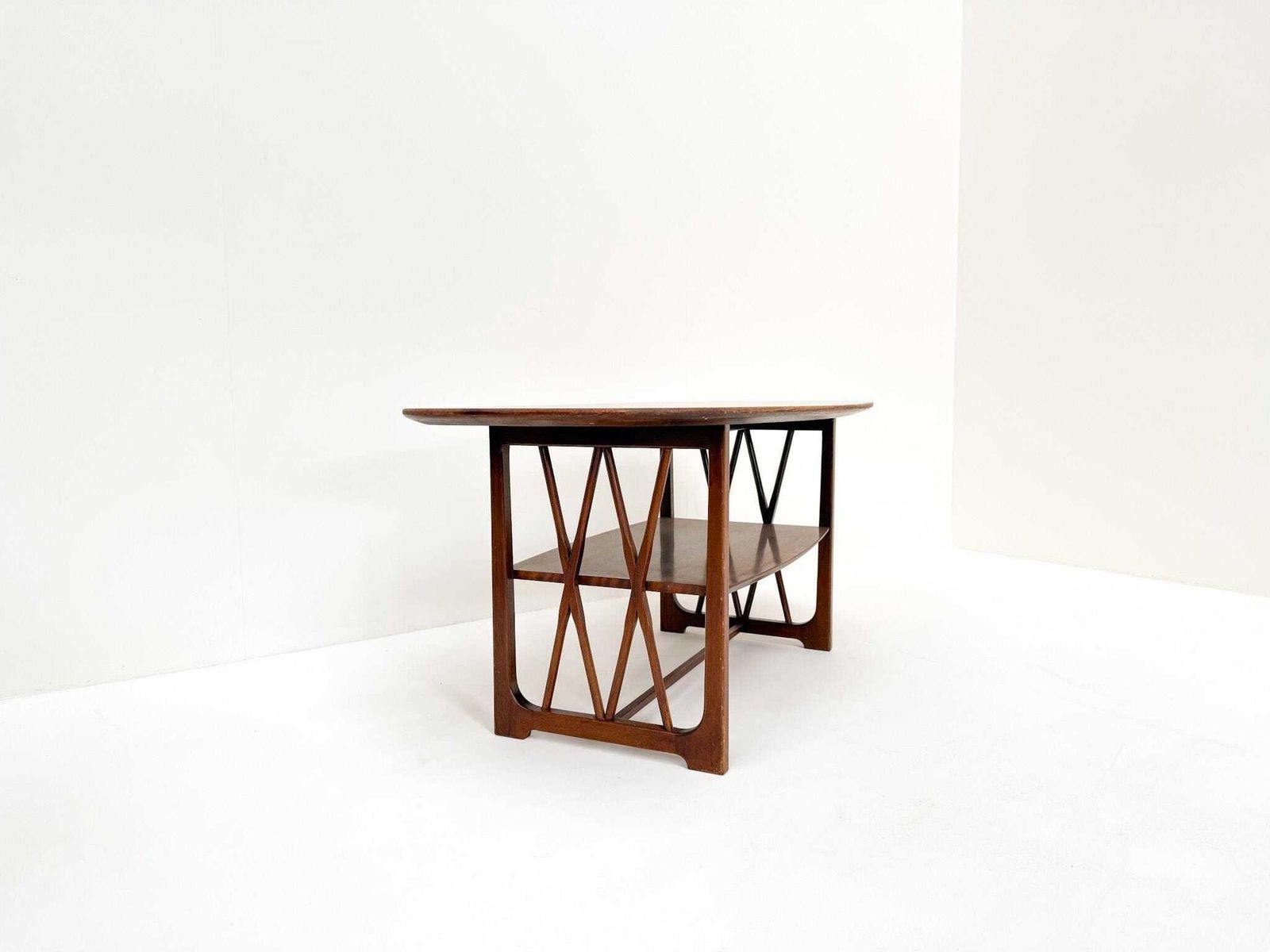 Mid Century Wooden Coffee Table By A.A. Patijn For Zijlstra Joure, 1950s photo for sale