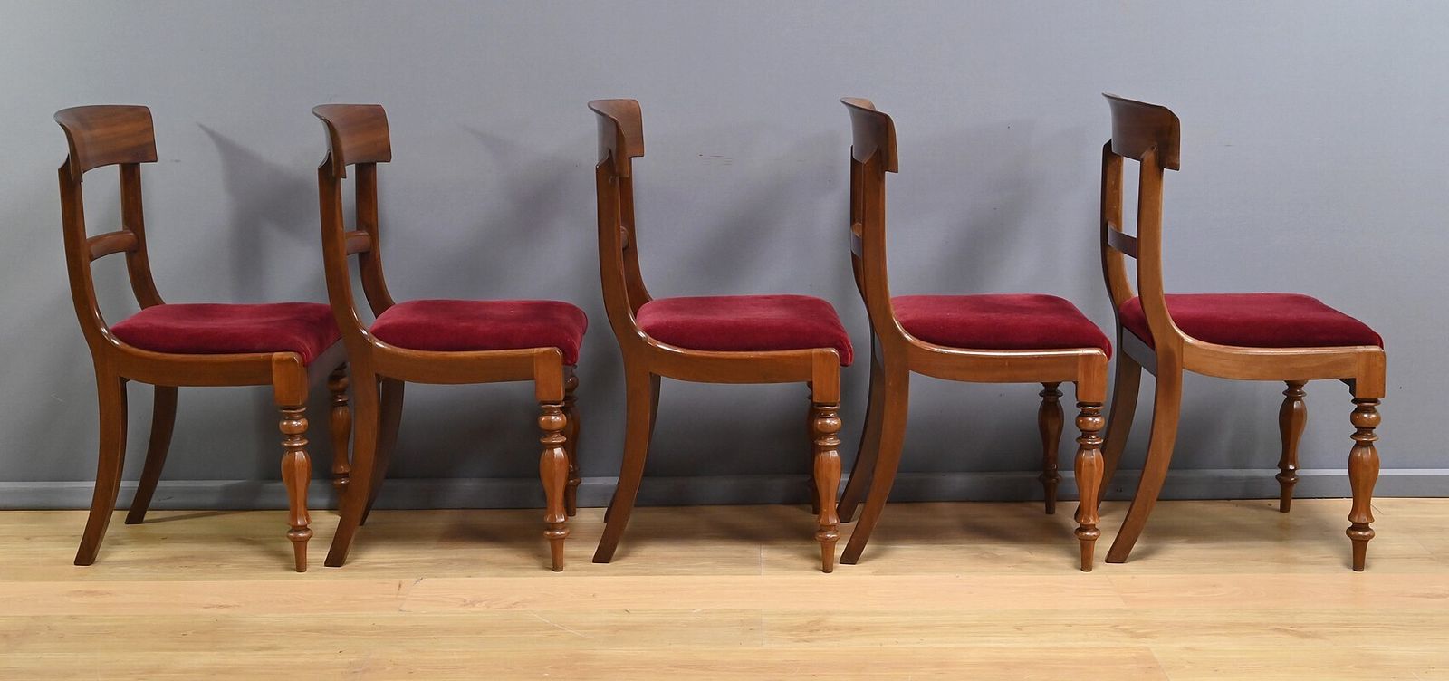 Set Of 5 Victorian Mahogany Chairs, England – Part 2, 19th Century photo Furniture