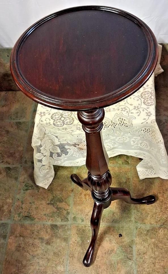 Antique Mahogany Plant Lamp Stand With 1887 Markings A Rare Find photo furniture
