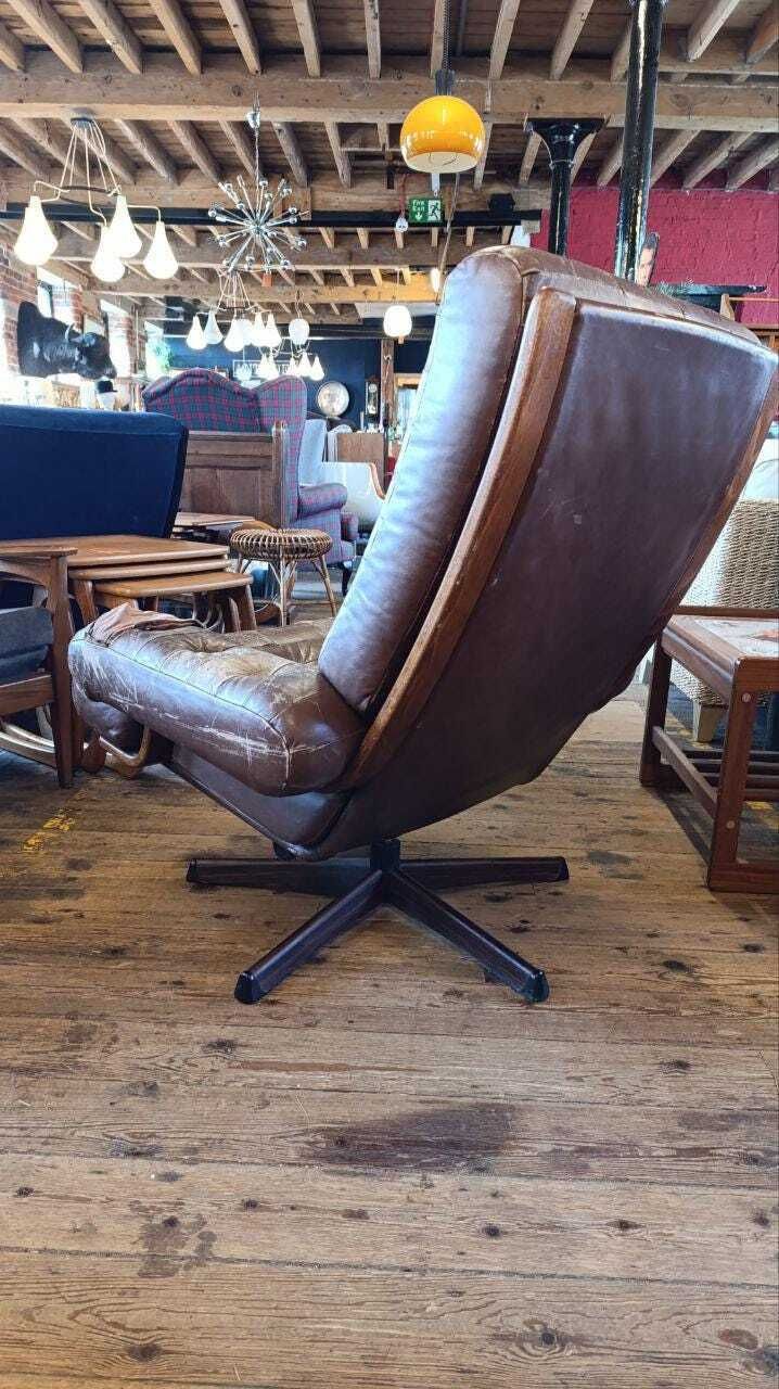Göte Möbler 1960s Lounge Chair & Ottoman – Swedish Mid Century Modern photo 1000.0