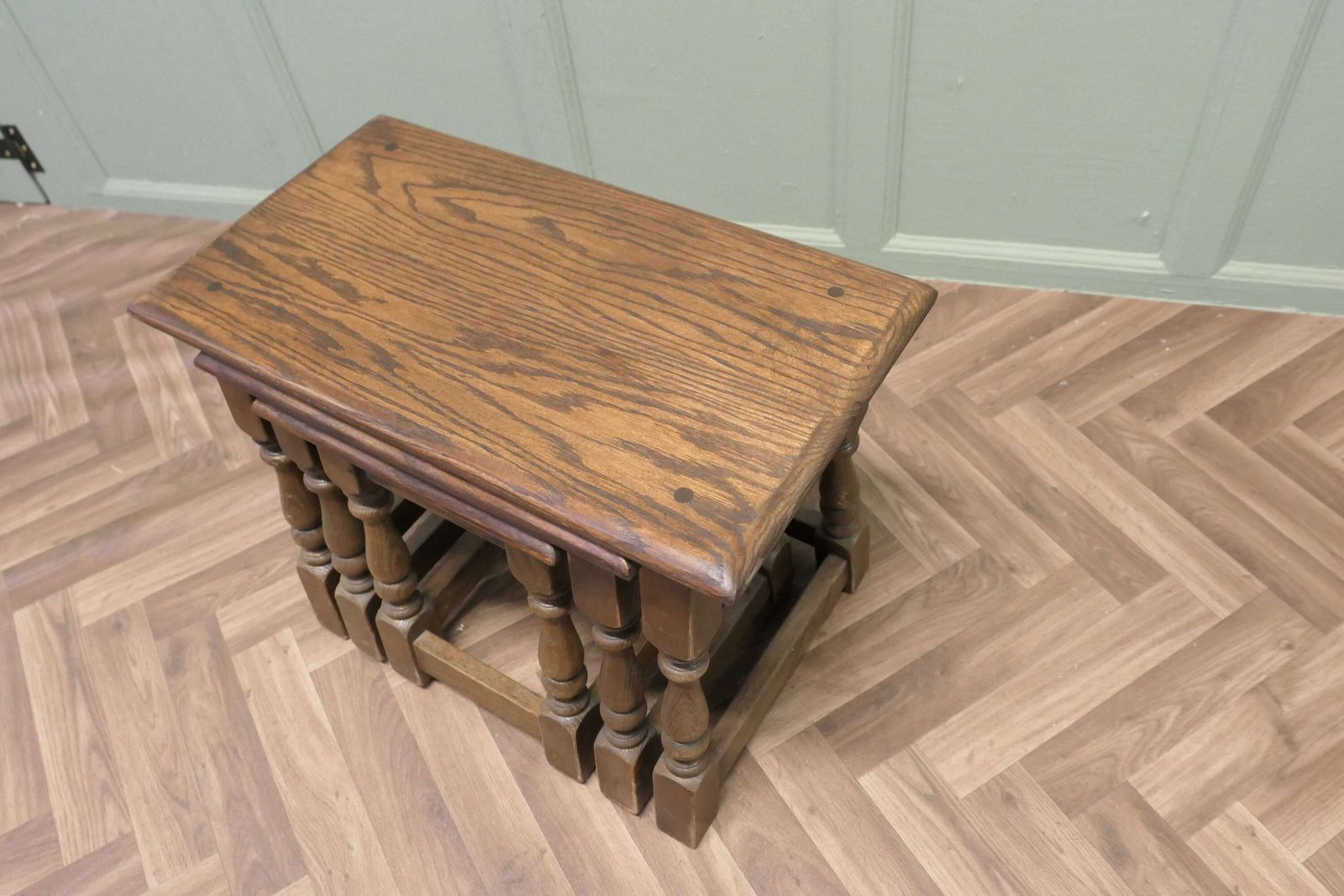 Country Oak Nest Of Tables By Old Charm photo 474.0
