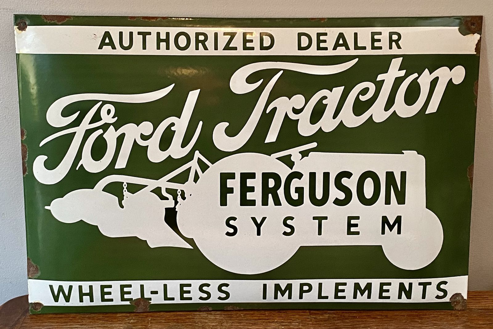 Ford Tractor Agriculture Enamel Metal Farm Sign Massey Ferguson Farming Equipment Ranch Smallholding Homestead Farmstead Croft John Deere New Holland photo for sale