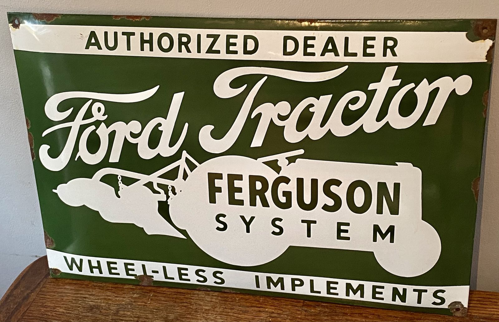 Ford Tractor Agriculture Enamel Metal Farm Sign Massey Ferguson Farming Equipment Ranch Smallholding Homestead Farmstead Croft John Deere New Holland photo 295.0