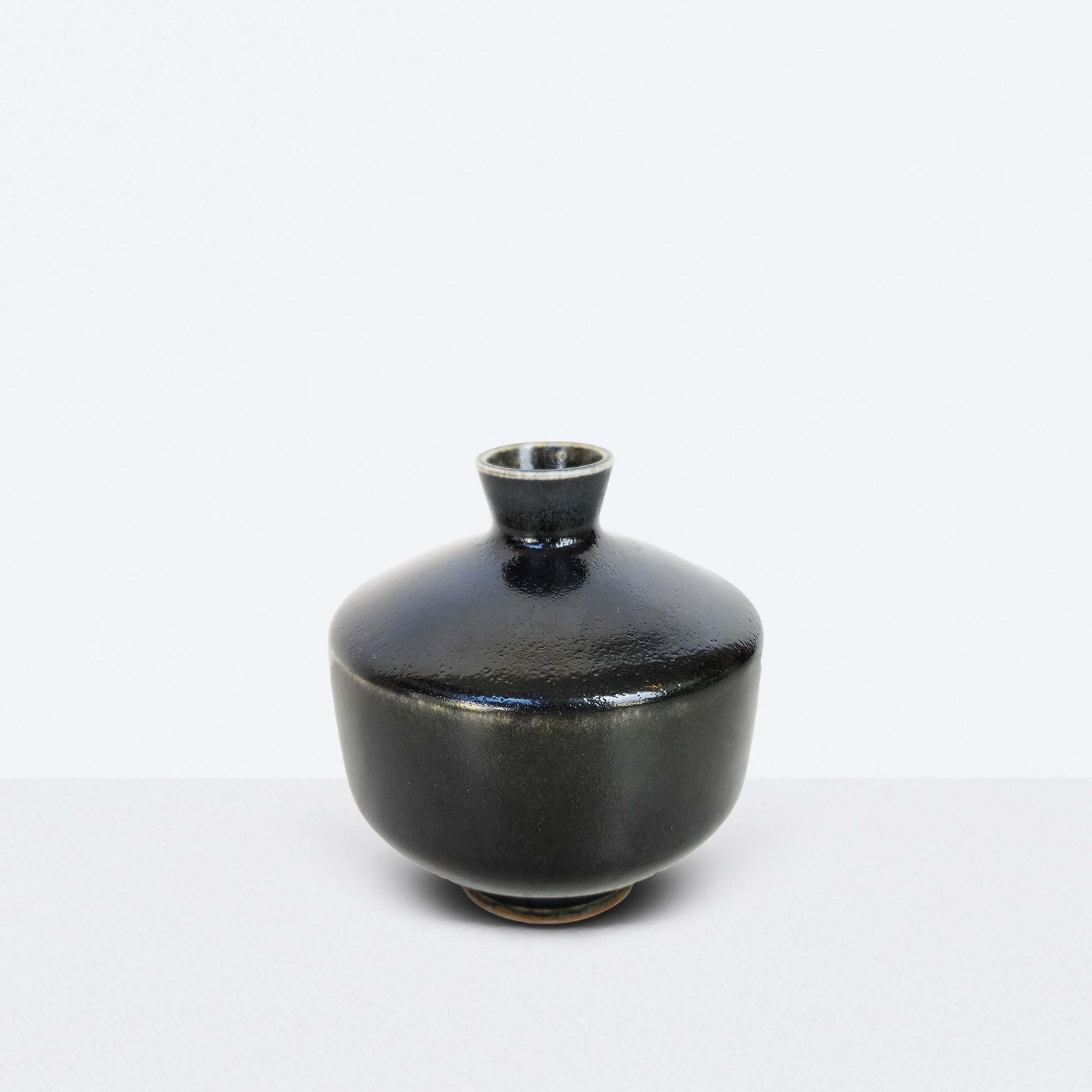 Berndt Friberg Black 1960s Unique Vase photo Home Decor