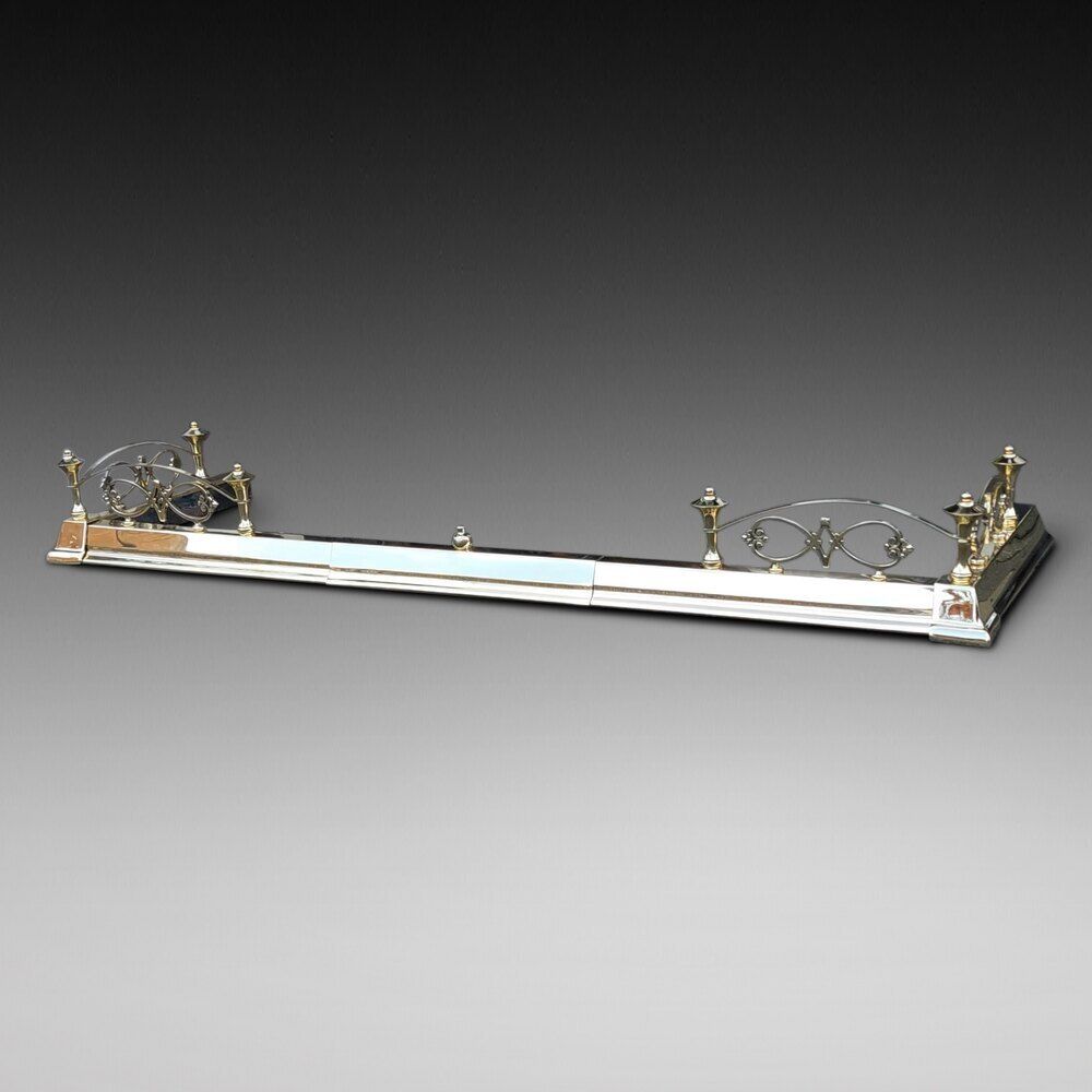 19thc Brass Extending Fender, 1800s photo furniture