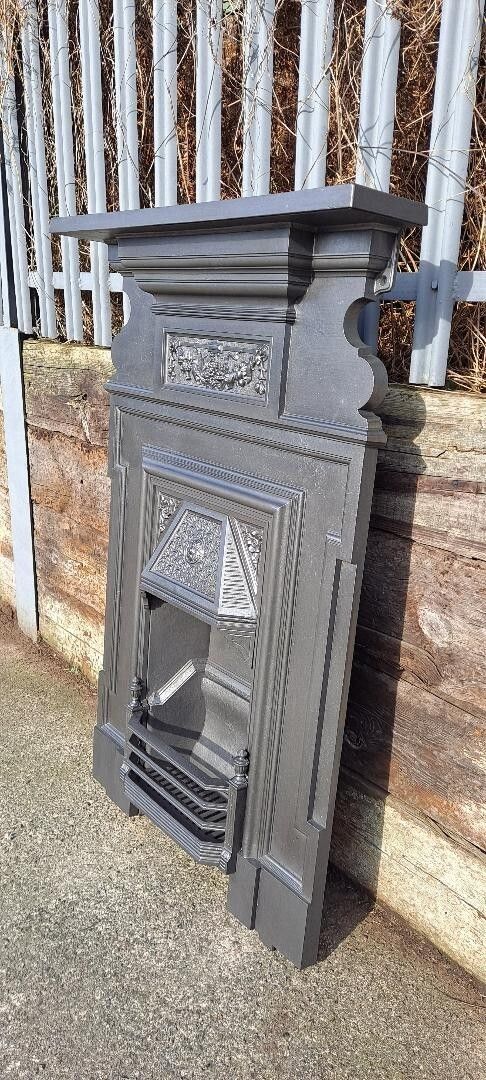 Victorian Cast Iron Combination Fireplace Original  Antique  Fireplace Surround photo Home Fixtures
