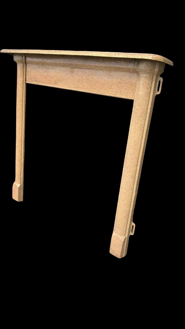 Enamelled Cast Iron Fireplace Mantel Surround Ideal For A Wood Burner Or Stove photo for sale