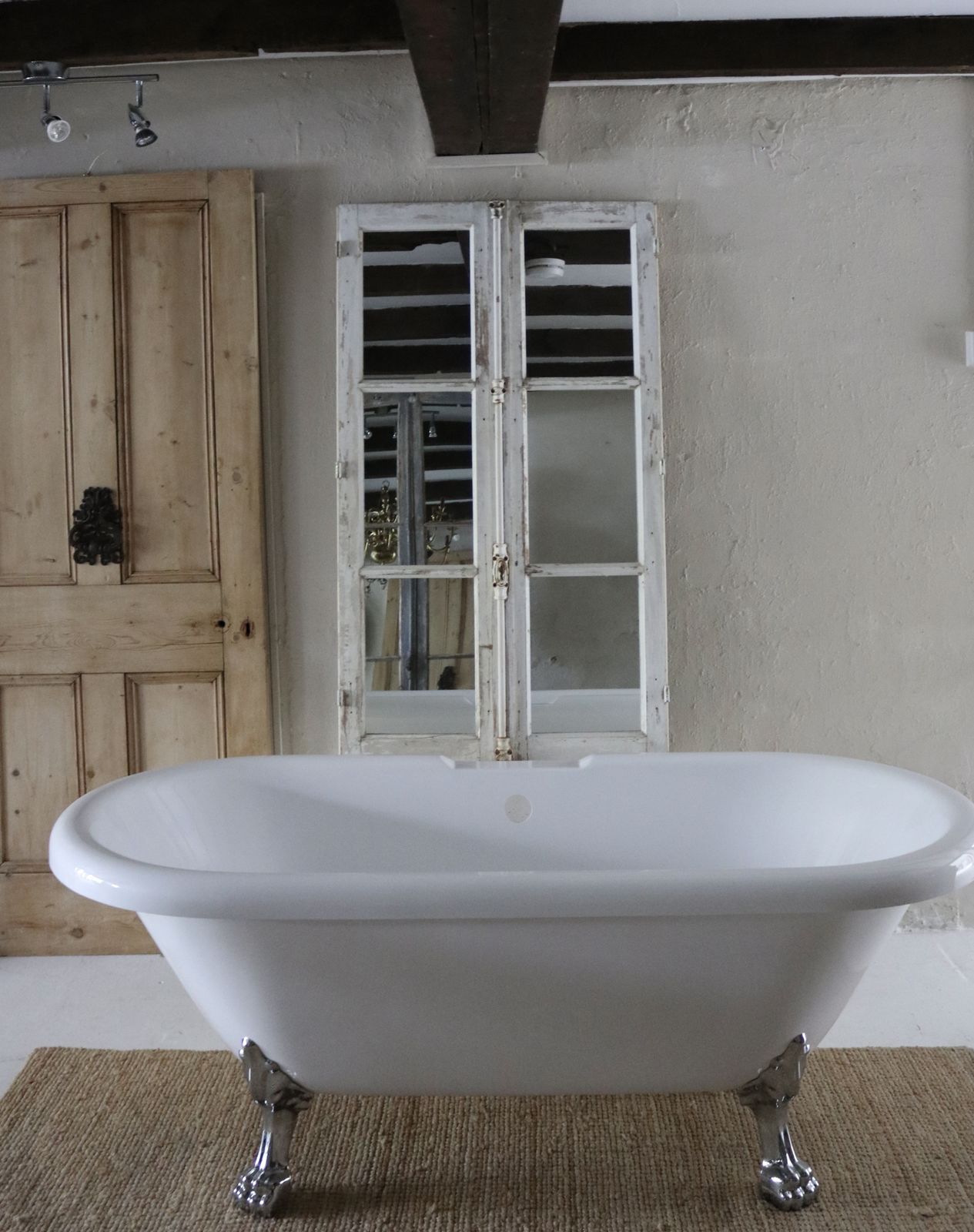 Floor Standing French Window Frame Mirrors photo vinterior
