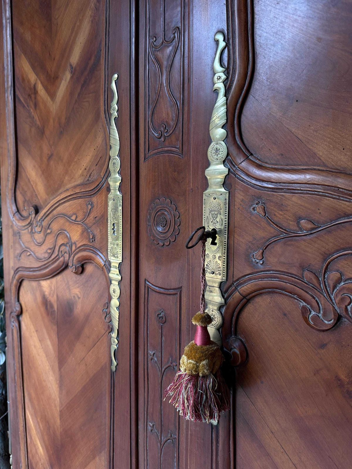Stunning Imposing Antique French Cherrywood Armoire photo 1995.0
