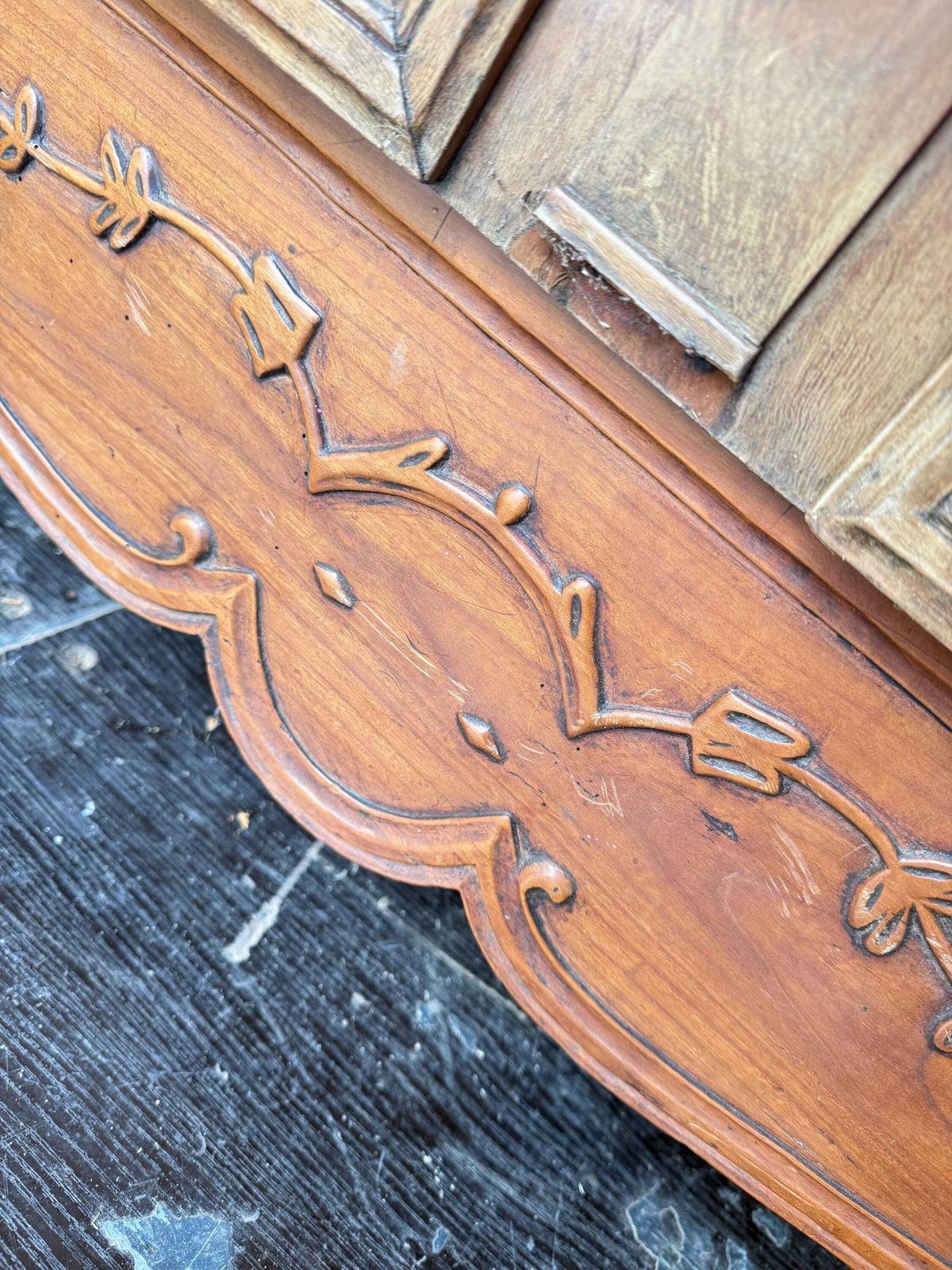 photo furniture Imposing Antique French Cherrywood Armoire