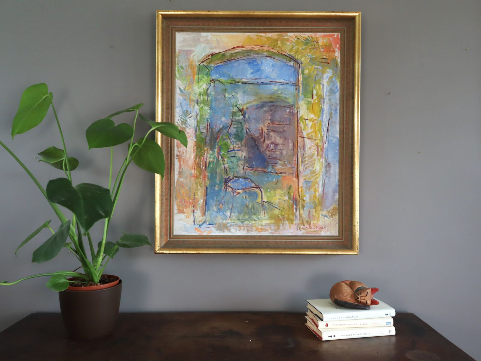 Chair By The Archway Oil Painting photo for sale