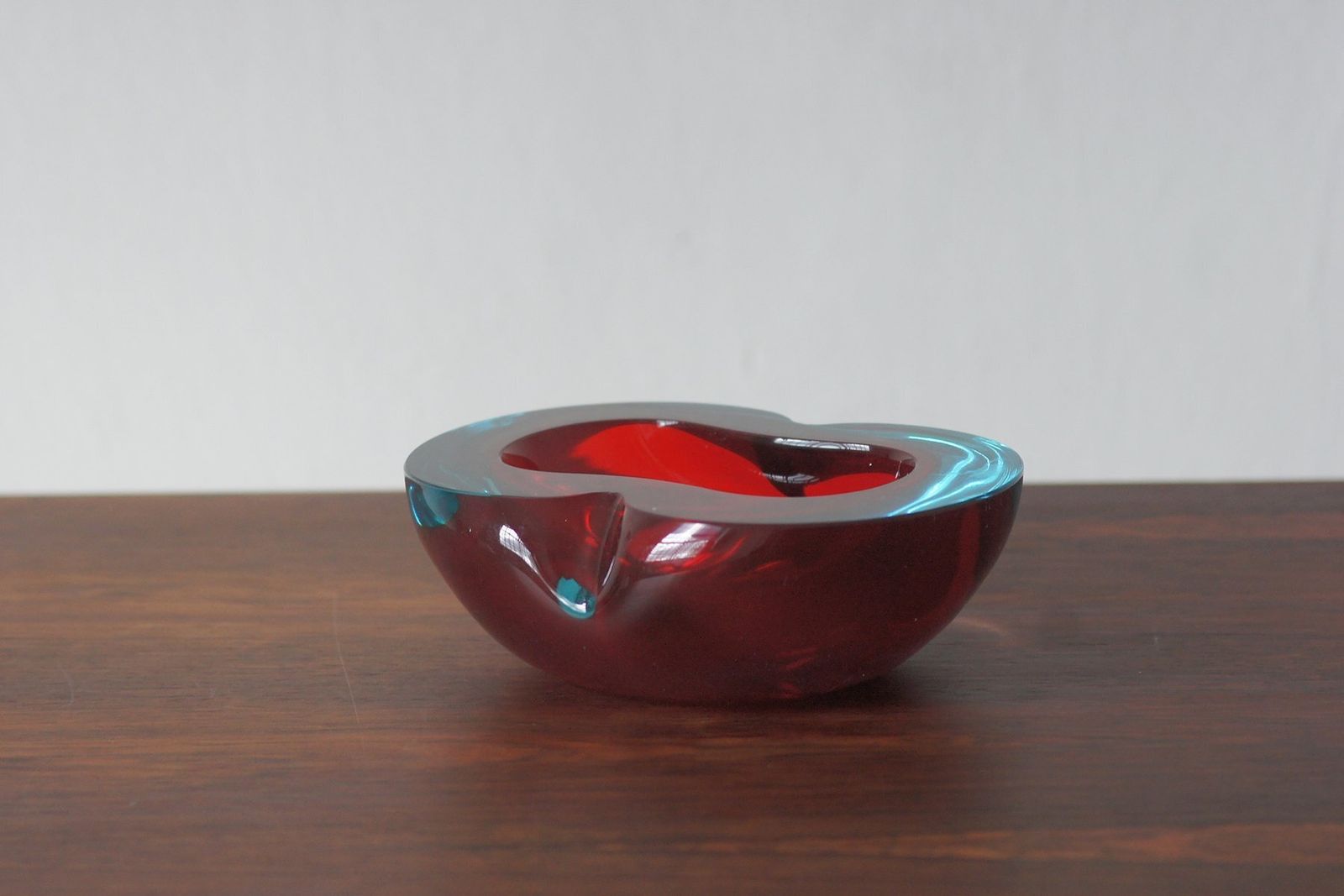 Vintage Italian Sommerso Murano Glass Ashtray, 1970s photo 779.0