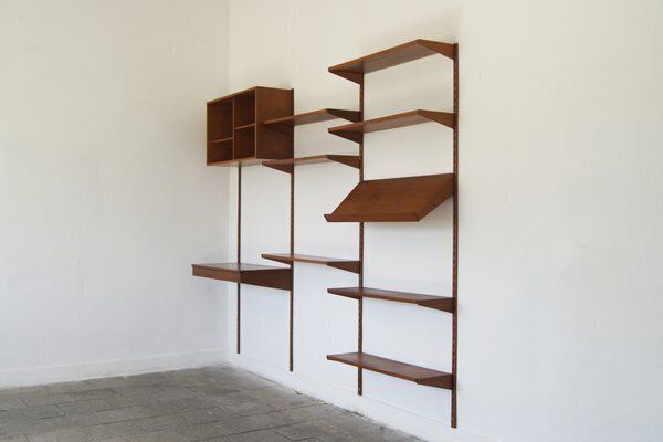 Mid Century Shelves & Wall Units & Desk By Kai Kristiansen For Fm Mobler, 1960s photo furniture