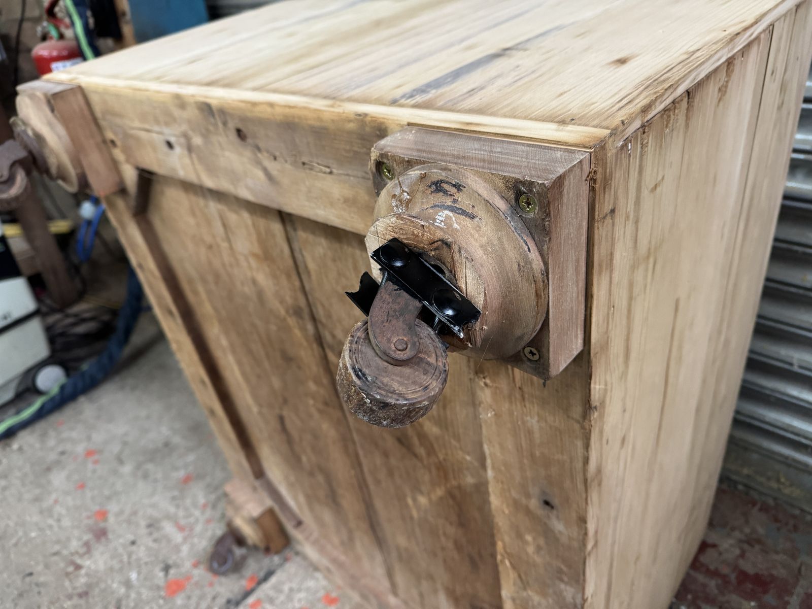 photo for sale One Of A Kind Antique Pine Blanket Box/Cupboard Ready For Finish   Wax/Paint