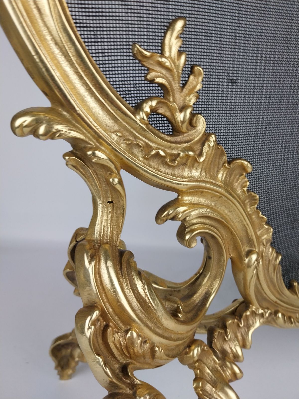 Gilt Bronze Fire Screen, 1900s photo Home Fixtures