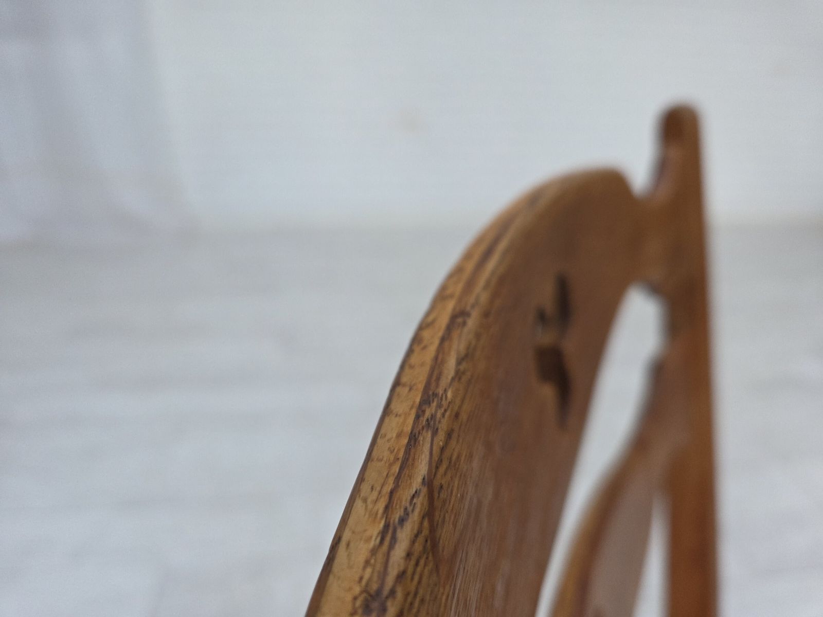 1960s, Set Of 4 Pcs Danish Dining Chairs, Furniture Wool, Solid Oak Wood. photo 970.0