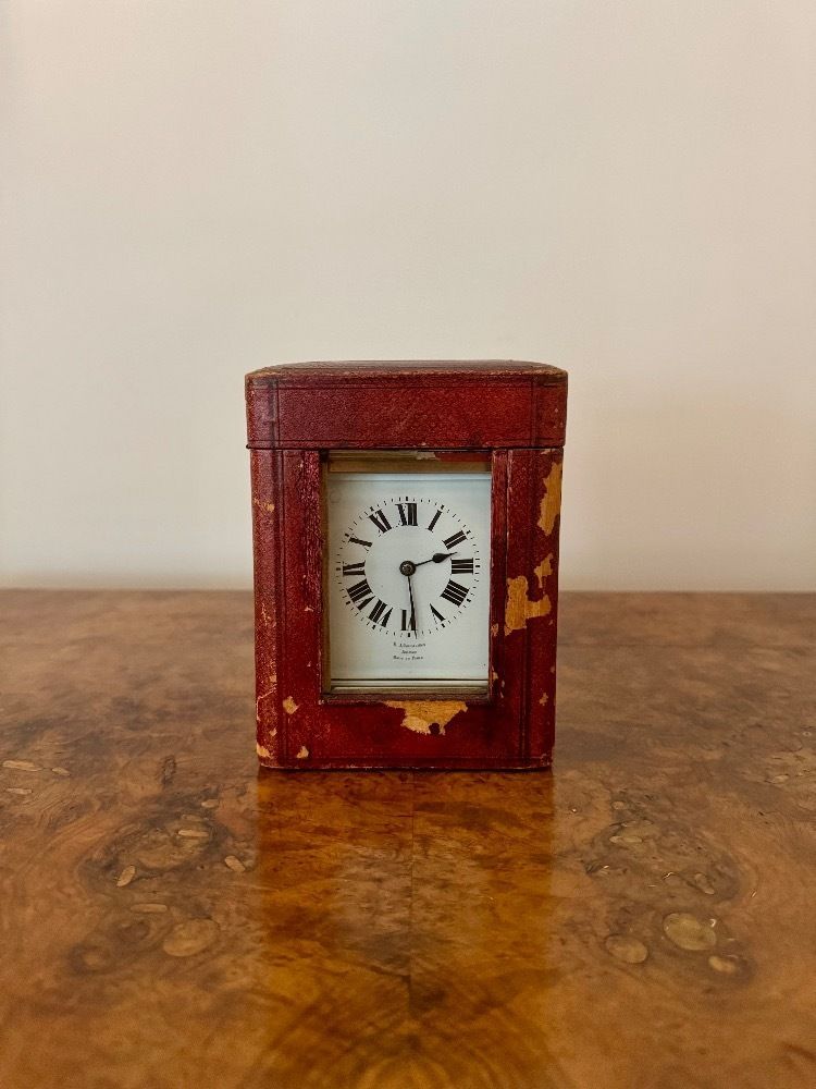 Outstanding Quality Antique French Brass Striking Carriage Clock photo furniture