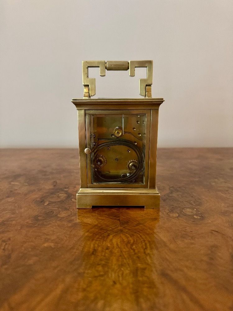 Outstanding Quality Antique French Brass Striking Carriage Clock photo Home Decor