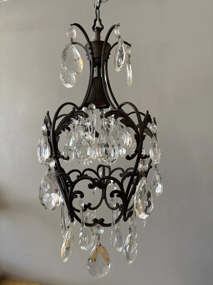 Antique Italian Cage Chandelier photo for sale