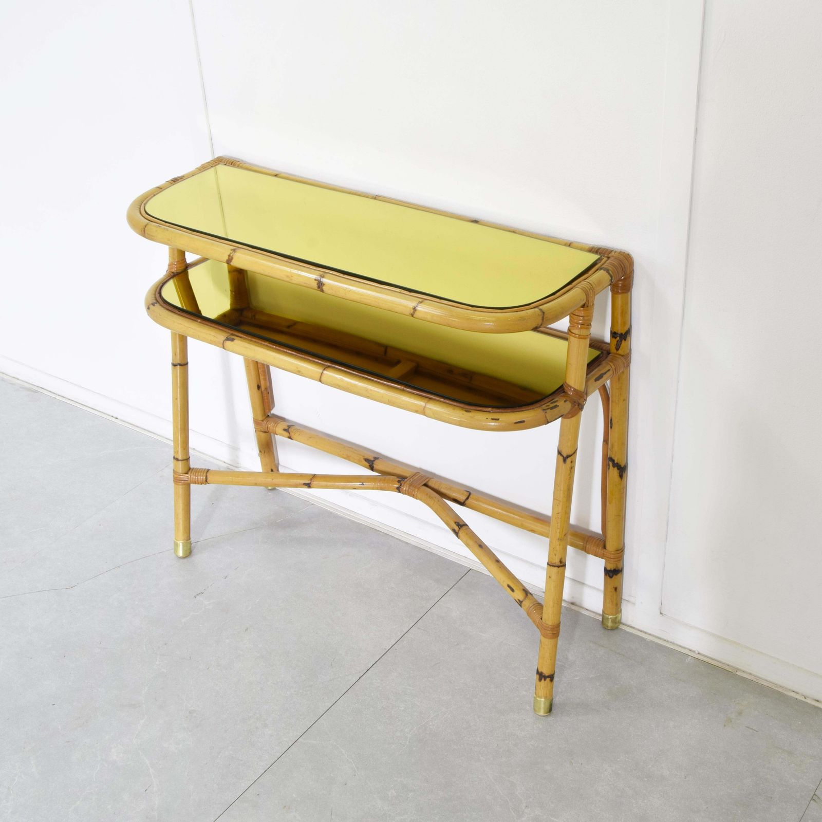 Consolle In Bamboo Midcentury 1960s. photo buy