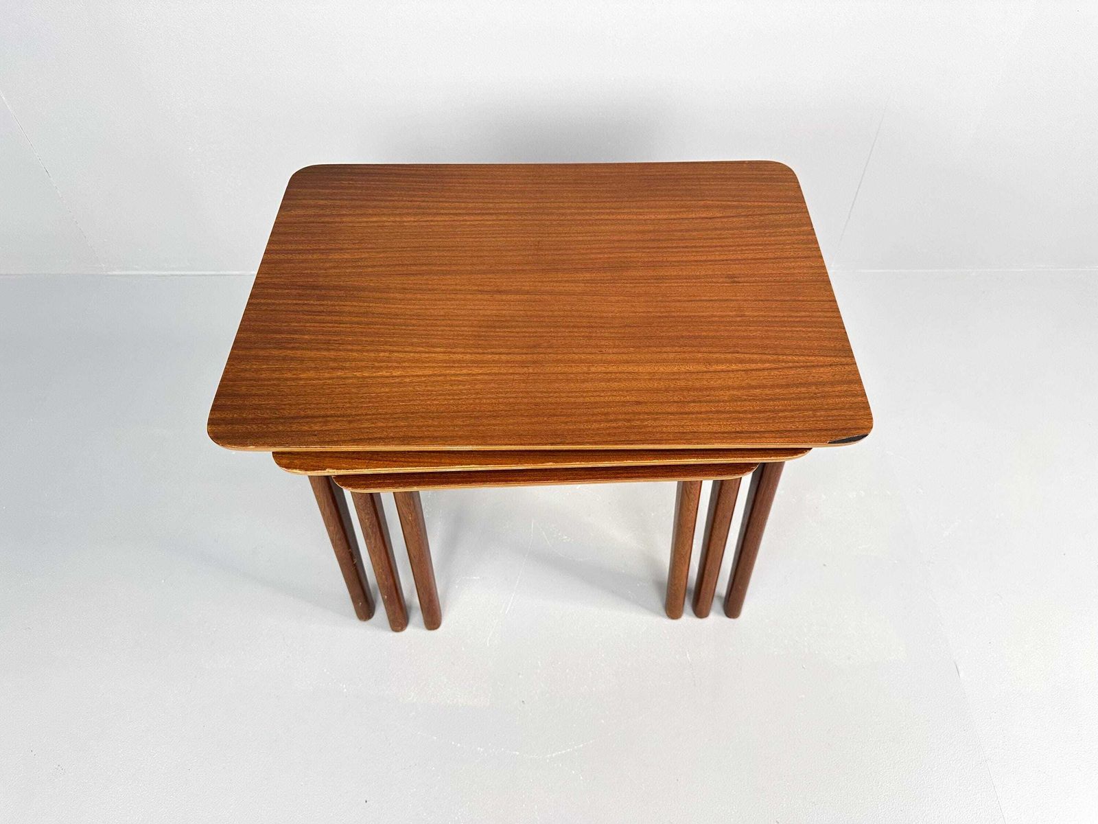 Vintage Teak Wood 3 Piece Nesting Tables – Netherlands, 1960s photo 355.0