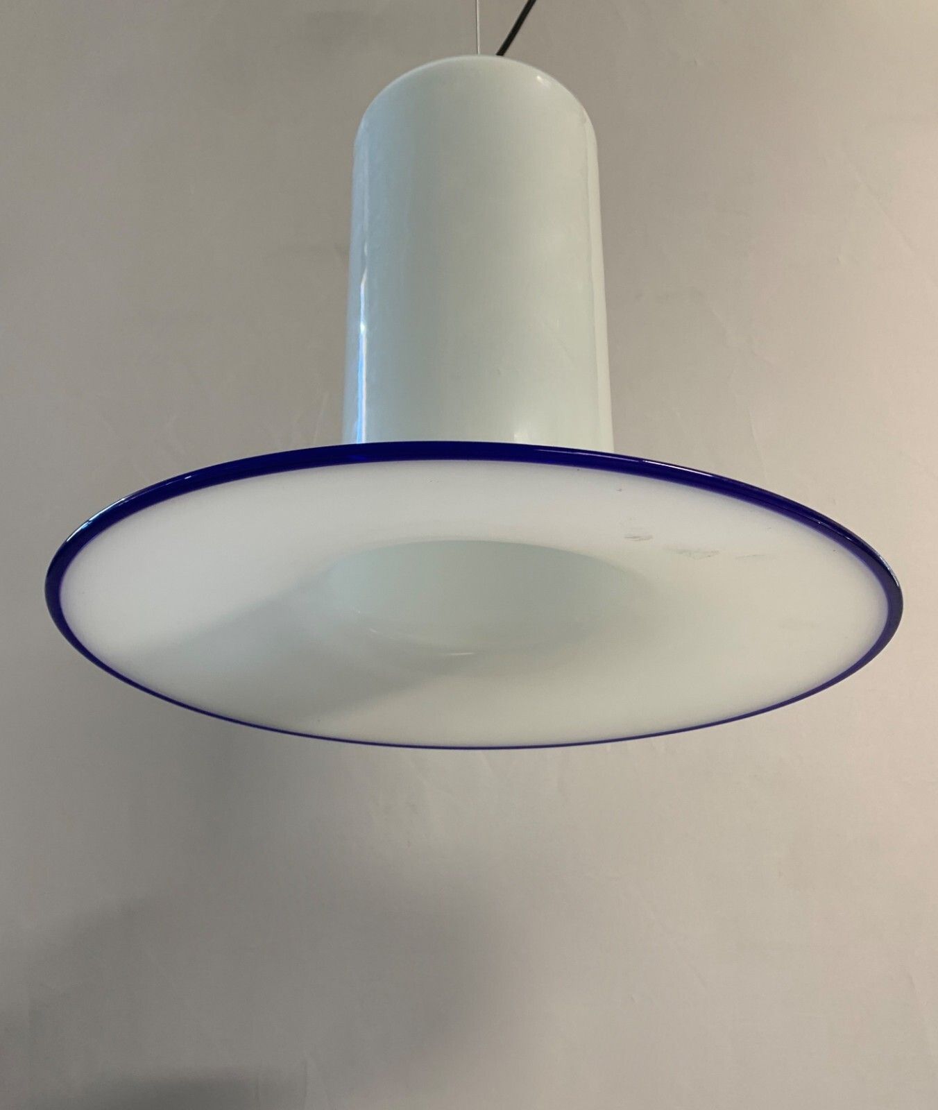 Pair Of Flashy Murano Glass Pendant Chandeliers photo for sale
