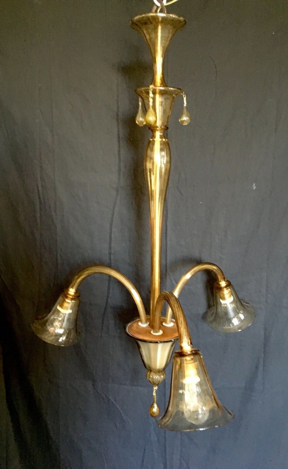 Pair Of Chandeliers Venini Rare And Original (Read Well) Chandelier Venini 1920 photo furniture