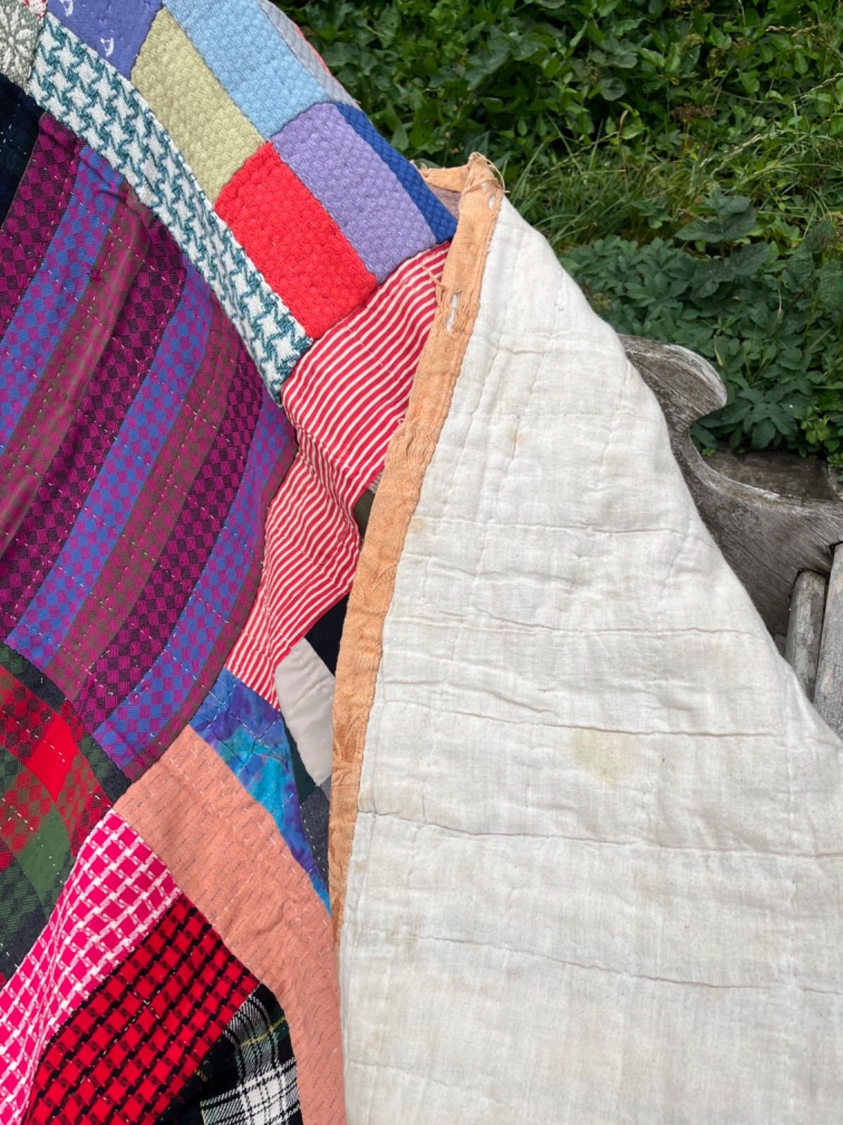 photo buy Vintage Patchwork Quilt Handmade Circa 1950’s Colourful
