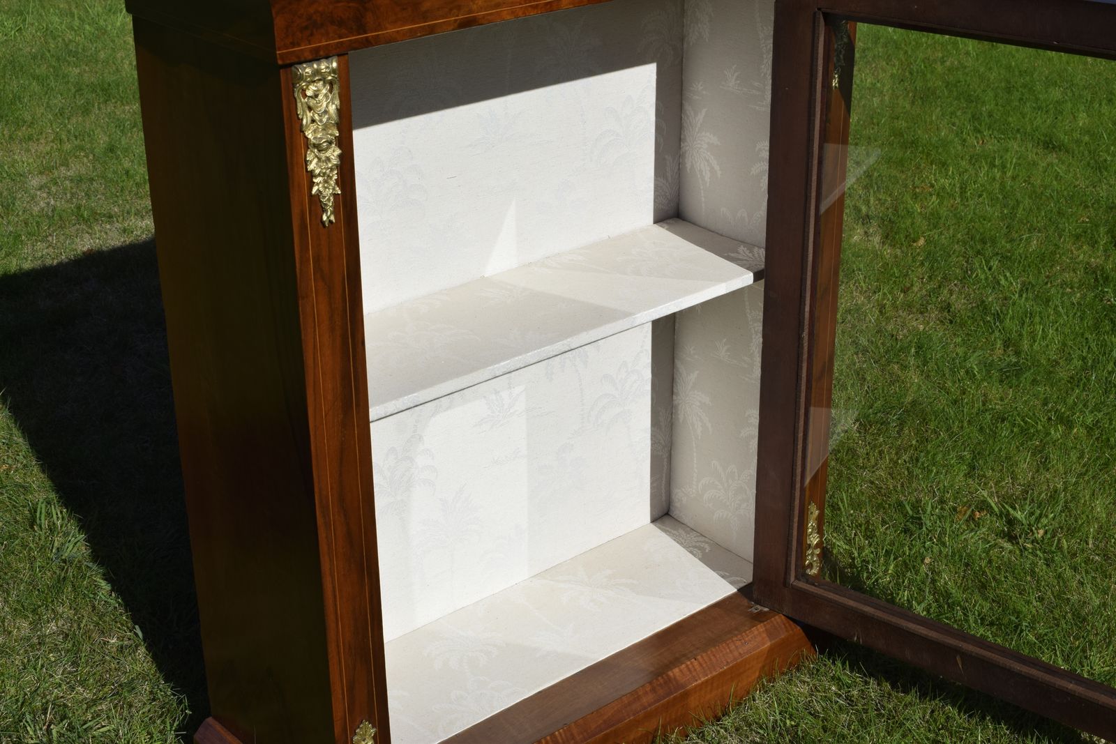 Furniture Victorian Walnut Inlaid Cabinet photo