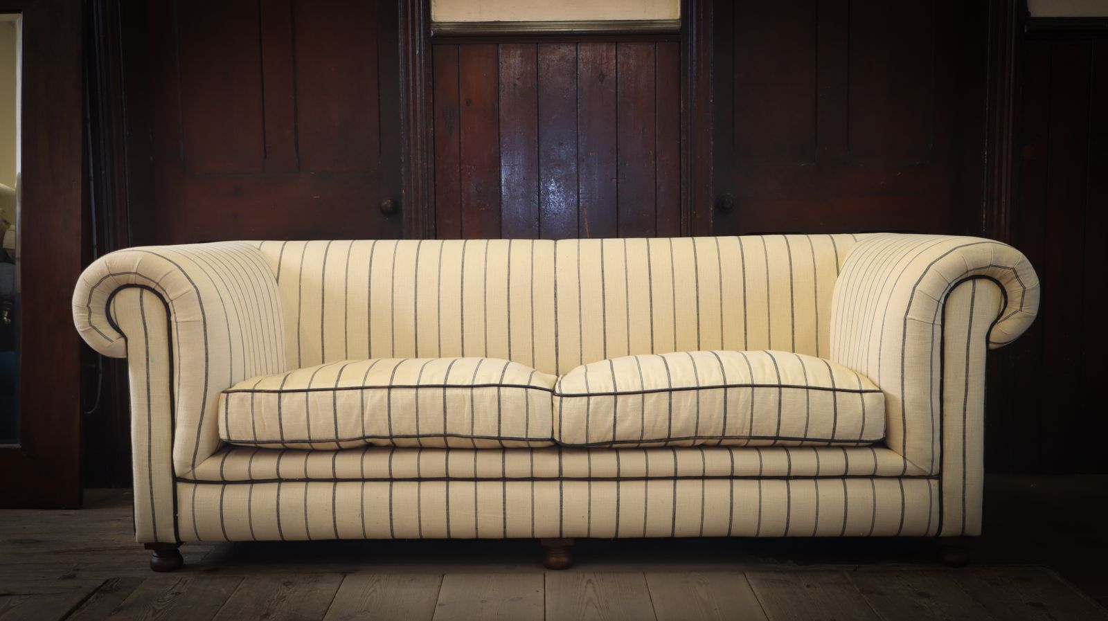 Superb Timothy Oulton Westminster Feather 2.5 Seater Leather Sofa Nautical Linen photo furniture