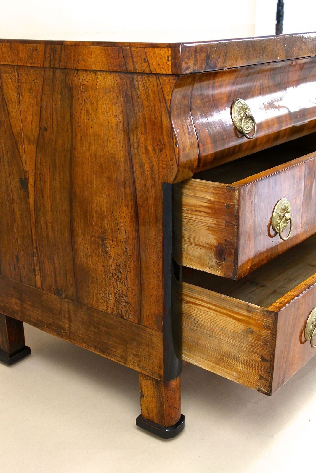 photo furniture 19th Century Biedermeier Chest Of Drawers/ Commmode, Hand Polished, At Ca. 1825