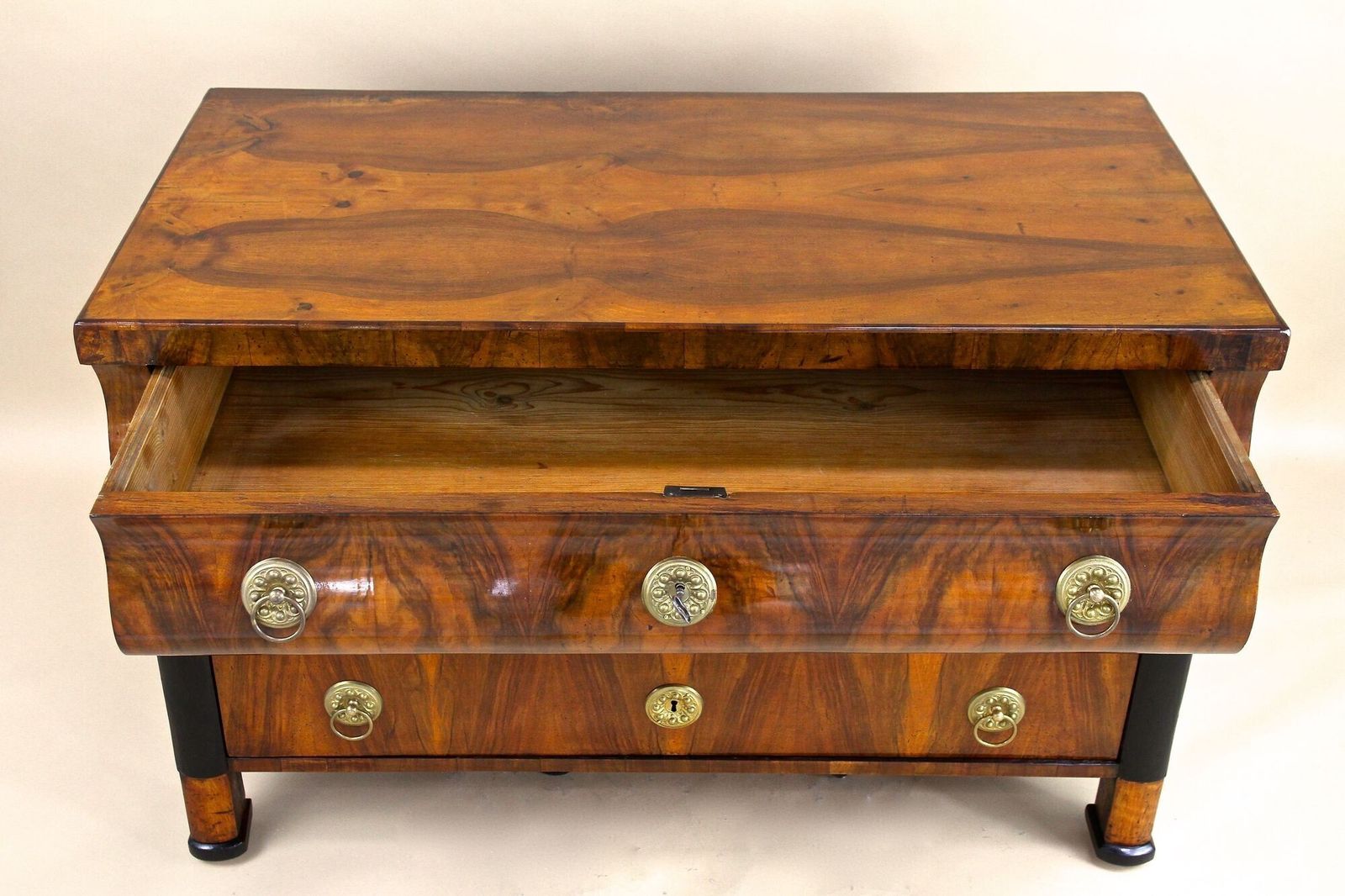 photo for sale 19th Century Biedermeier Chest Of Drawers/ Commmode, Hand Polished, At Ca. 1825